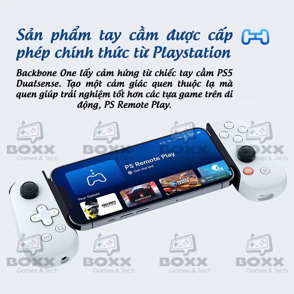 Tay cầm chơi game Backbone One N03 màu Trắng, Đen chính hãng 