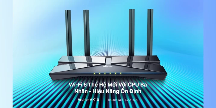 Router Wifi Chuẩn Wifi 6 TP-Link Archer AX10
